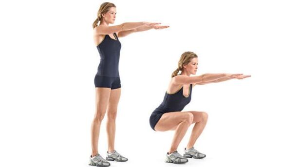 squats để giảm cân tại nhà
