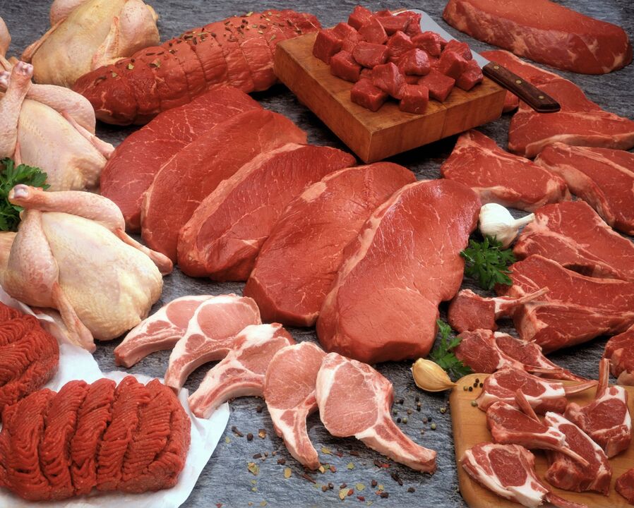 các sản phẩm thịt trong chế độ ăn kiêng theo nhóm máu