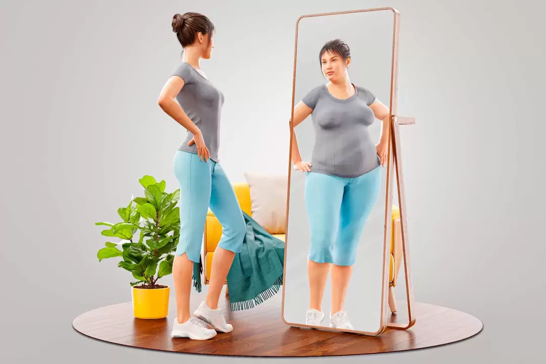Bằng cách tưởng tượng mình có một thân hình thon thả, bạn có thể có động lực để giảm cân. 